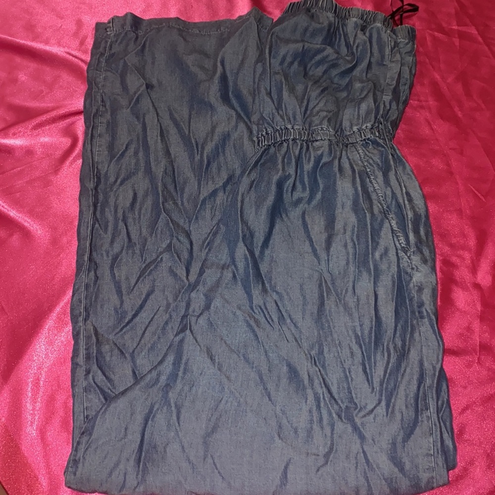 Blue Jean One Piece Straight Leg Pantsuit - Picture 2 of 5